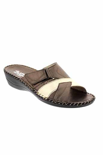 la et maison et de et l et espadrille sandales et nu et pieds femme de couleur marron