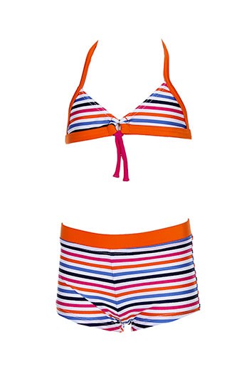 3 et pommes 2 et pieces fille de couleur orange (photo) 3 et pommes 2 et pieces fille de couleur orange (photo)