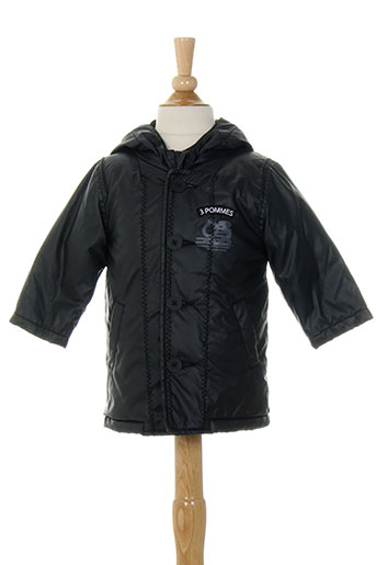 3 et pommes parkas garcon de couleur noir (photo) 3 et pommes parkas garcon de couleur noir (photo)