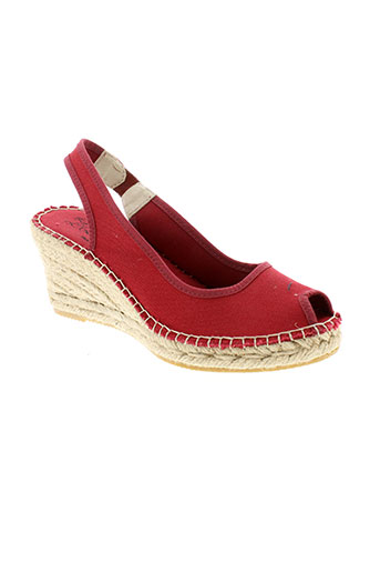 la et maison et de et l et espadrille espadrilles femme de couleur rouge