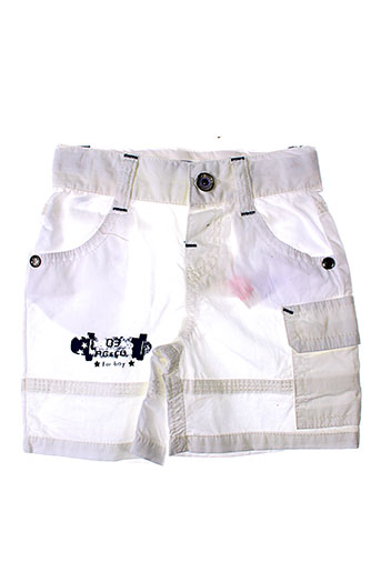 3 et pommes bermudas garcon de couleur blanc (photo) 3 et pommes bermudas garcon de couleur blanc (photo)