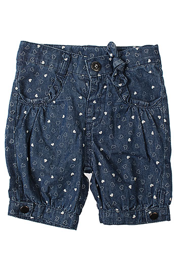 3 et pommes bermudas fille de couleur bleu (photo) 3 et pommes bermudas fille de couleur bleu (photo)